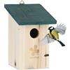 Relaxdays Casetta per Uccelli, Nido in Legno d'Abete, da Appendere in Giardino,