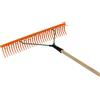 Siena Garden Rastrello per prato KS con 32 denti curvi, 64 cm