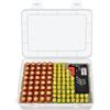 Casmilee Scatola di conservazione per batterie, contiene 40 batterie AA e 50 AAA