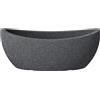 Scheurich Wave Globe Jardiniere, fioriera ovale in plastica, nero-granito, diame