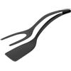 2-in-1 Pinza Girevole Nylon Spatola Uovo Girello Bistecca Pancake