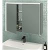 BADEN HAUS Specchio Contenitore LED 2 Ante 120x70x20 cm per Bagno