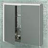 BADEN HAUS Specchio Contenitore LED 2 Ante 90x70x20 cm per Bagno