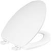 Bemis Church 585WH - Sedile WC in legno, con coperchio, colore: Bianco