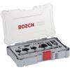 Bosch Professional Set Frese da 6 pz. per Profilare Smussare e Scanalare, per Le