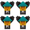 wolfcraft Set per "serraggio ad angolo retto" I 8626000 I 4 morsetti per giunzio