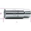 BETA - Chiave a Bussola per Candele 16 mm Attacco 1/2" con Inserto in Gomma, Bus