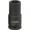 KS Tools 515.1431 Bussola Esagonale per Avvitatori ad Impulsi, Lunga, 31 mm, 3/4