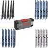 Bosch Professional Set 20 Pezzi di lame per seghe universali ToughBox for Wood a