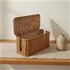 Scatola Portacavi Intrecciata Lavabile Contenitore Nascondi Cavi Effetto Rattan
