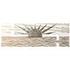 Pintdecor Alba sul Mare Quadro, Legno/Tela, Bianco, 197 x 67 cm, Made in Italy