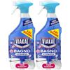 Viakal Express Spray Anticalcare Bagno, Confezione da 2 x 800ml, Fragranza Fiori Eleganti, Tecnologia Anti-Goccia, Elimina Fino Al 100% Di Calcare e Residui di Sapone