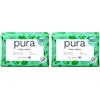 Pura Salviette Neonato, 180 Salviette (3 x 60 Salviette), 99% Acqua, 100% Senza Plastica, Adatte per Pelle Sensibile e Senza Profumo, Aloe Vera, Neonati, Biodegradabili, Vegan (Confezione da 2)