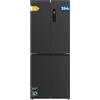 Cecotec Frigorifero 4 Porte Total No Frost Bolero CoolMarket 4D 394 Dark E. 394 Litri, Altezza 170 cm e 70 cm Larghezza, Cassetto Temperatura Variabile, Compressore Inverter, ATT Antibatterico
