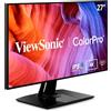 ViewSonic VP2768a-4K 27-inch 2160p UHD Professional Monitor, 100% sRGB, Pantone Validated, Colour Blindness Mode, USB Type-C, HDMI, DisplayPort, Ethernet, For Graphic Design, Photo & Video Editing
