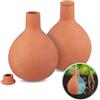 Relaxdays Sfera Irrigazione a Goccia, Set 2, Olla Ceramica per Annaffiare, Irrigatore Automatico Acqua 1,5L, Terracotta