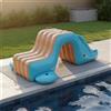 Piscina Gonfiabile con Scivolo Multifunzionale per Giardino, Terrazza, Bambini