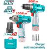 Total Set Avvitatore ad Impulsi 1/4" 12V TOTAL- Kit Trapano Professionale + Accessori