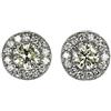 Nessuno Nuovissimi orecchini a perno con diamanti Pt950/Pt900 1,068 ct VLY SI1 VG/G D...