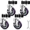 OK5STAR 5 Inch Expanding Stem Caster Wheels Set of 4 for Table Legs, Expandable