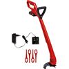 Einhell GC-CT 18/24 Li P Tagliabordi A Batteria Power X-Change, Rosso Nero