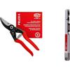 FELCO 5 Forbici da Potatura Professionali Bypass 25 mm in Acciaio per Mano Destr
