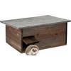 Relaxdays Casetta per Ricci, Legno, Rifugio per Porcospini da Giardino, 20x45,5x