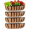 Sekcen Fioriera per ringhiera, finestra, terrazza, balcone, rotaia, 61 cm, per p