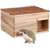 Relaxdays Casetta per Ricci, Legno, Rifugio per Porcospini da Giardino, 21x40x30