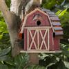 Glitzhome JK97327 Casetta per uccelli da giardino in legno rustico, 26 cm di alt