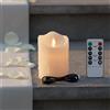 Candela a LED con Fiamma Oscillante Luce Calda Candela a LED per Natale, Chiesa