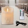 Candela a LED con Fiamma Oscillante Luce Calda Candela a LED per Natale, Chiesa