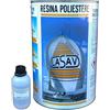 LaSav Resina poliestere liquida trasparente bicomponente per barche stampi 5L LaSav