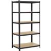 Yaheetech Scaffale/Scaffalatura Metallo Industriale a 5 Riapini 180 x 90 x 60 cm