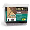 Deck Plus Viti per legno, viti esterne marroni, 1-5/8" x #10, 2,3 kg