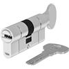 Yale Cilindro europeo 2100 Serie 30/35K mm Cromo lucido Cilindro con pomolo, con