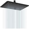 KINLIV Soffione doccia rettangolare da 30,3 x 20,3 cm, in acciaio inox 304, con