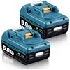 DASNITE 5,5 Ah BL1860B compatibile con batteria Makita da 18 V e 3 A, ricambio per caric