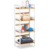 Relaxdays Scaffale da Bagno, Mobiletto per Cosmetici, Asciugamani, Accessori, in
