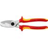 KNIPEX Cesoia per cavi con doppio tagliente in confezione Self-service cromata i
