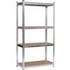 Linea Garden Friend Scaffale 4 ripiani metallo e MDF Misure: H 160 L 120 P 40 cm