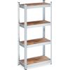 Relaxdays Scaffale Carichi Pesanti, HLP: 120x60x30 cm, 4 Ripiani Alta Portata 70