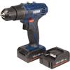 FERM Trapano avvitatore a batteria 12V - 1.5Ah. Include 2 batterie 1.5Ah, carica