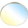 BRILONER - Plafoniera LED, dimmerabile, CCT, paralume decorativo, cielo stellato
