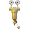 Generica Filtro acqua autopulente ottone cartuccia inox 3/4" oppure 1" con 2 manometri