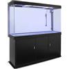 MONSTERSHOP Acquario Grande per Ufficio, Casa e Reception 300 Litri Armadietto Nero