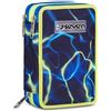 Seven Astuccio 3 zip completo Scuola Seven Electricvibe Boy - Novità 2026/2027