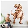 Tanlaby Dinosauri Marroni Adesivi Murali Grande T-Rex Sticker Muro
