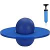 Relaxdays Pogo Ball per bambini, fino a 100 kg, equilibrio, blu | Gioco da esterno, palla con piastra