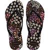 Havaianas Slim Animals Donna FlipFlop Black/Pink Lemonade 41 EU